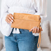 Feather and Stone Purse (Tan)