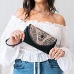 Feather & Stone Wallet (Black)