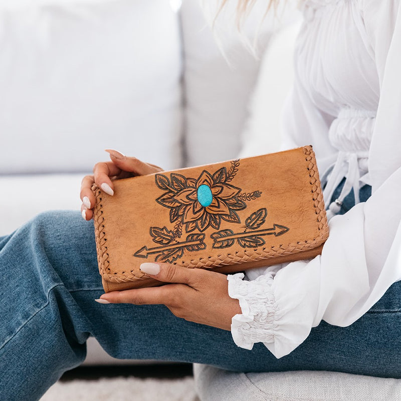 Free Spirit Clutch (Tan)