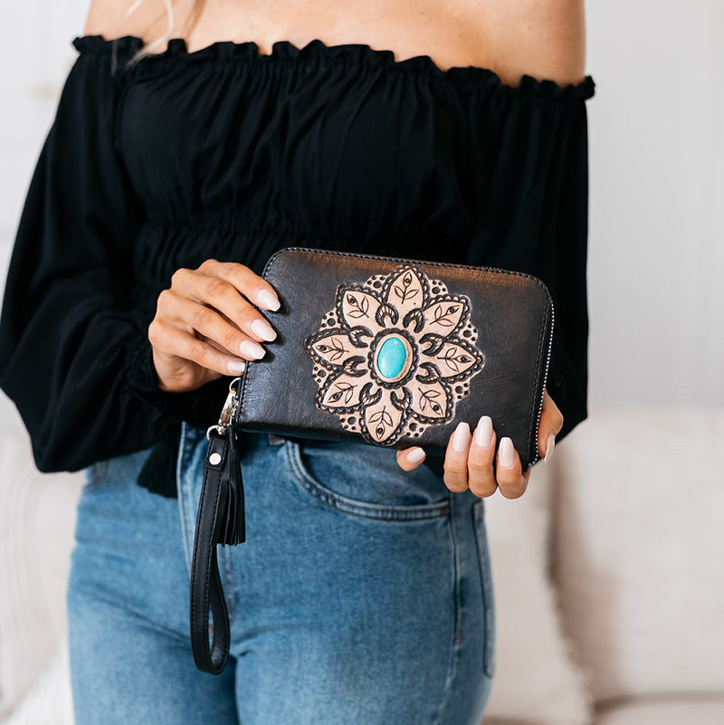 Gypsy Zip Wallet (Black)