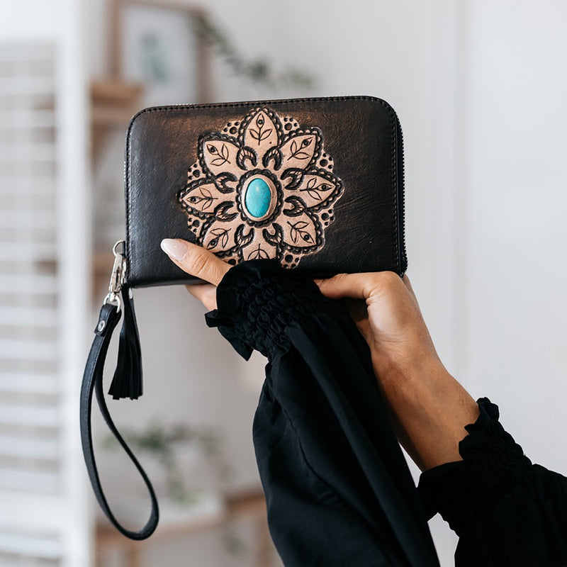 Gypsy Zip Wallet (Black)