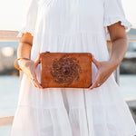 Harmony Tassel Clutch (Vintage Tan)