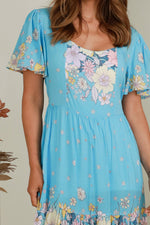 Lalita Butterfly Sleeve Maxi Dress