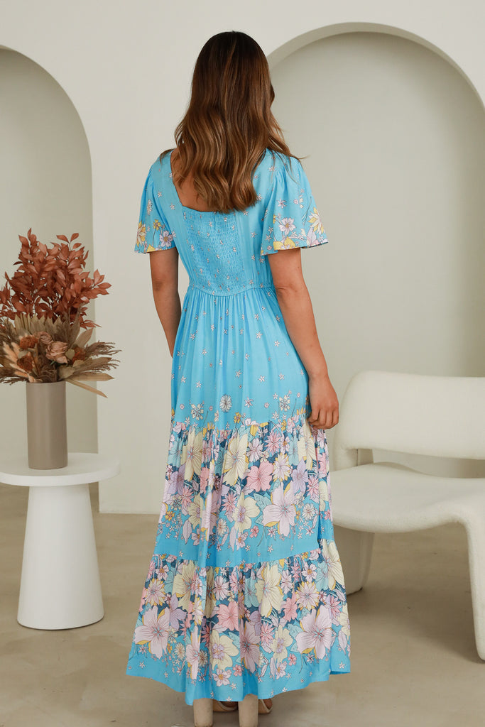 Lalita Butterfly Sleeve Maxi Dress