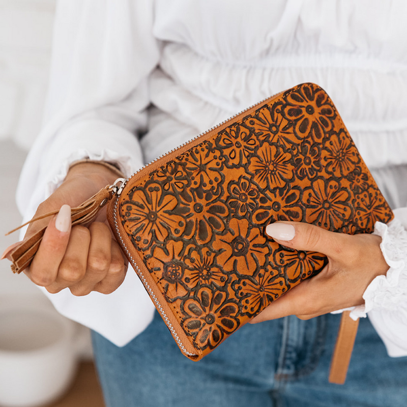 Retro Poppy Wallet