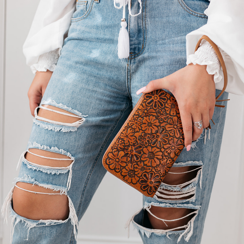 Retro Poppy Wallet
