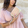 Rose & Stitch Purse (Natural)