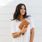 Weave and Stitch Wallet (TAN)