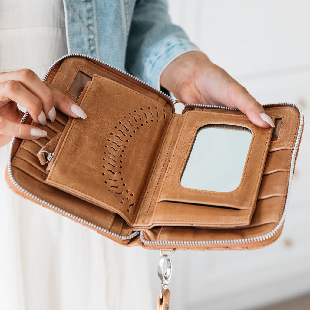 Weave and Stitch Wallet (TAN)